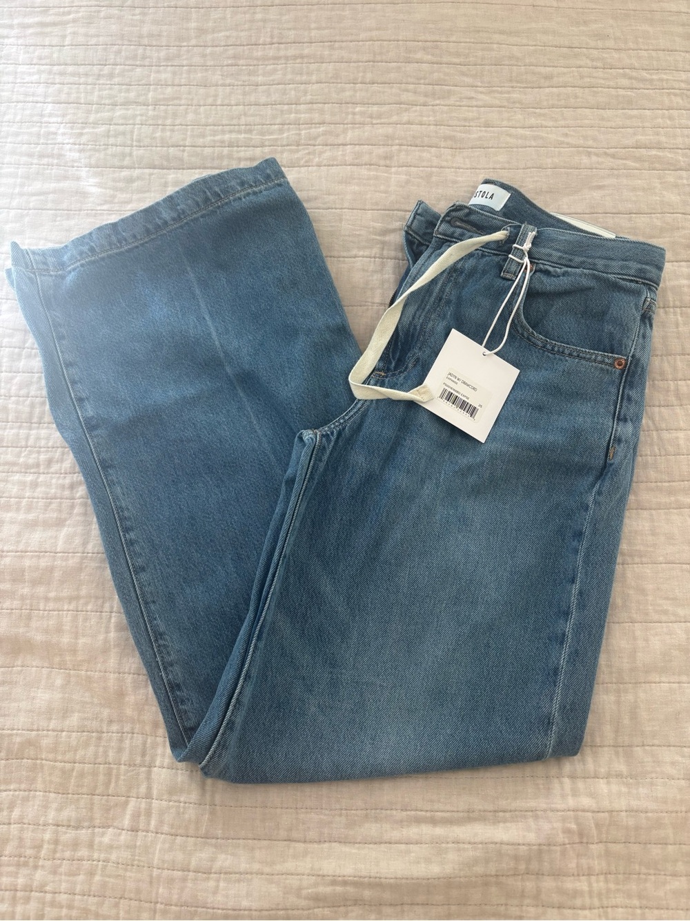 Pistola Jadyn High-Rise Wide-Leg Drawstring Jeans - Picture 2 of 2